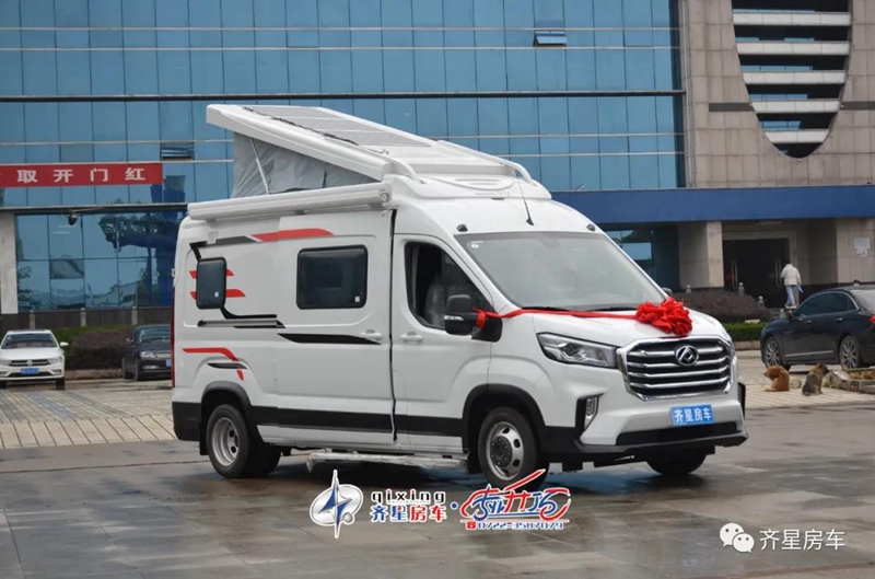 现车!!!齐星大通V90升顶B型房车 国6